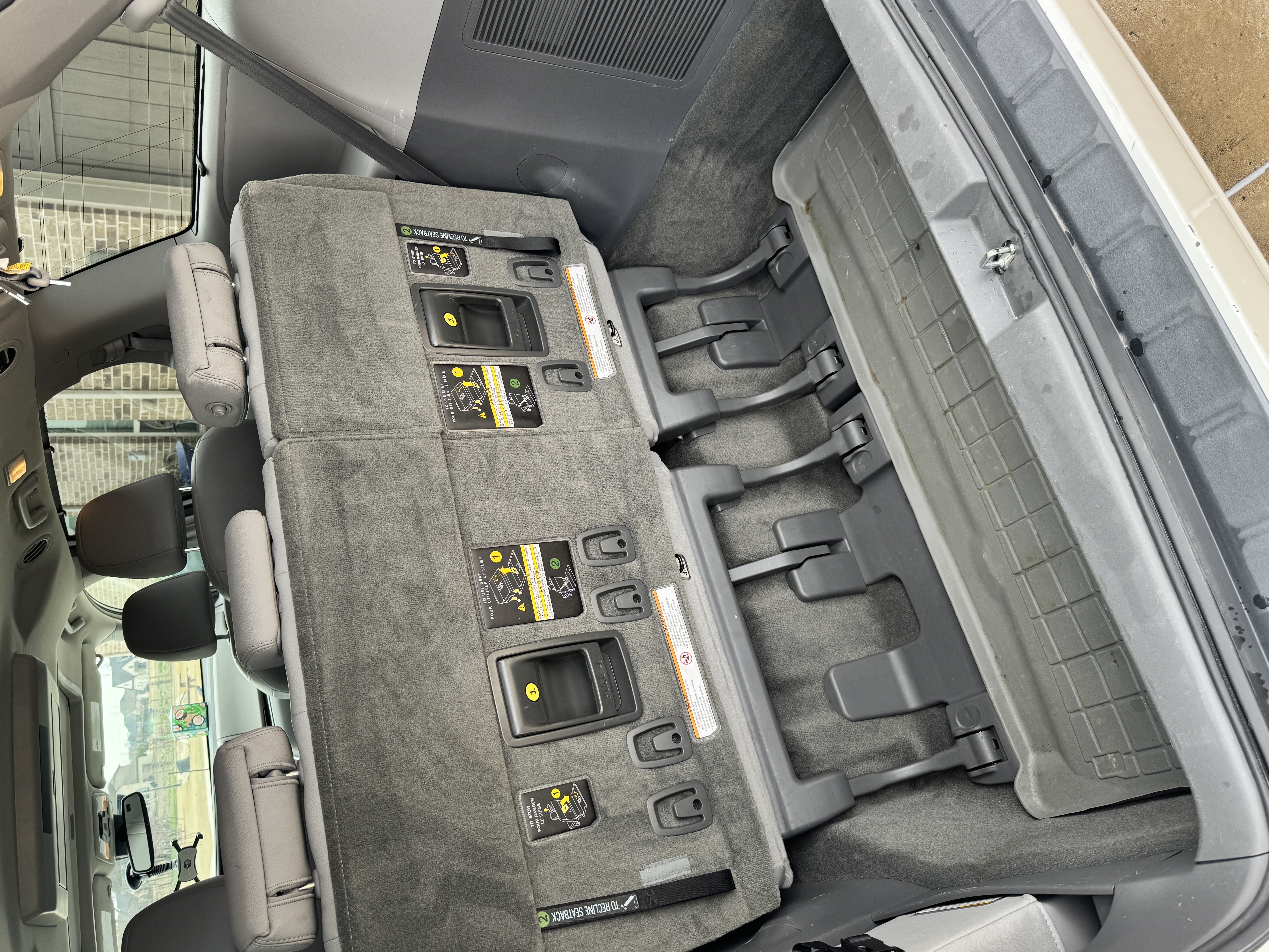 Toyota Sienna interior detail result — clean seats and carpet — CK Mobile Detailing DFW